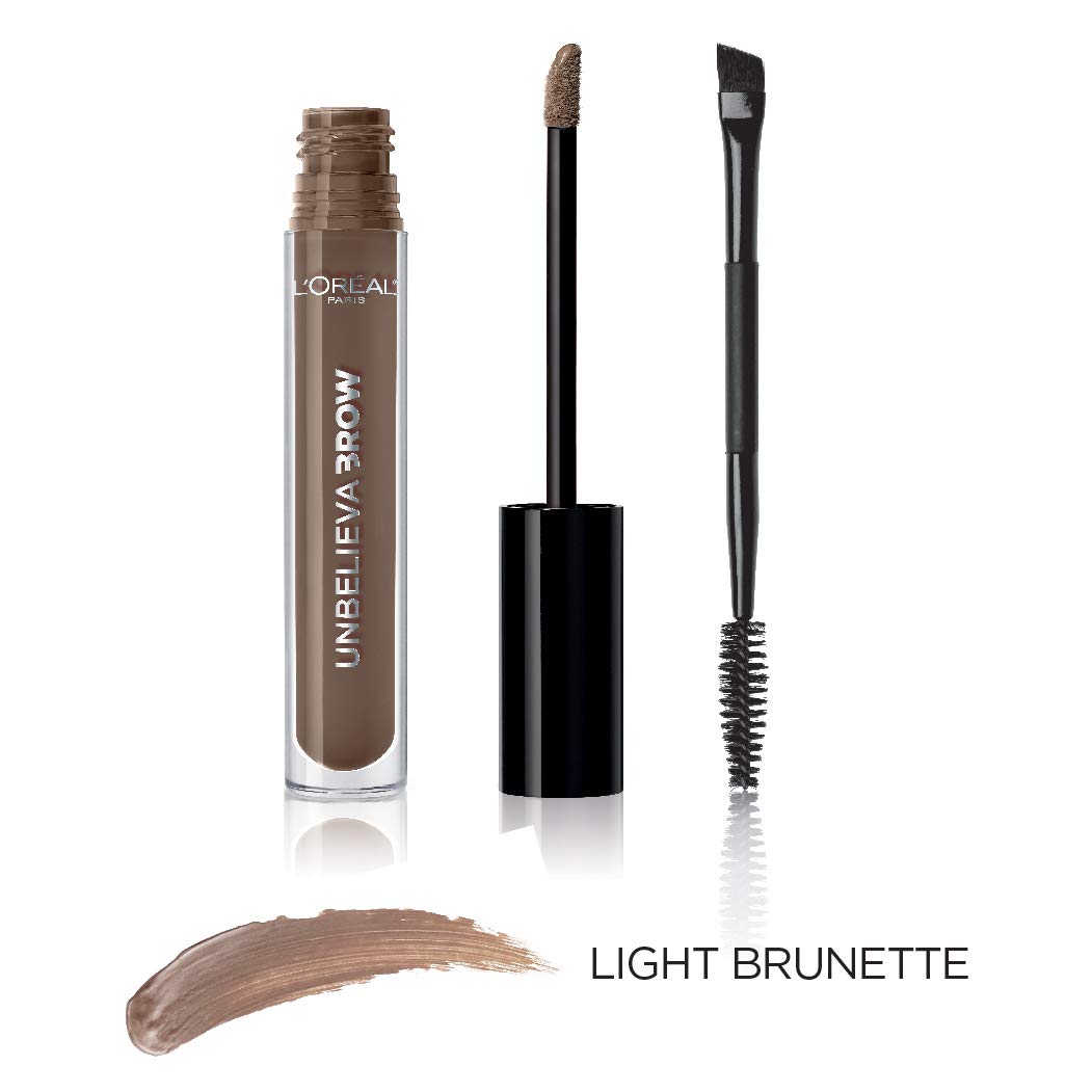 'Oreal Paris Unbelieva-Brow Longwear Waterproof Tinted Brow Gel, Smudge-resistant, Transfer- Proof, Quick Drying, Easy