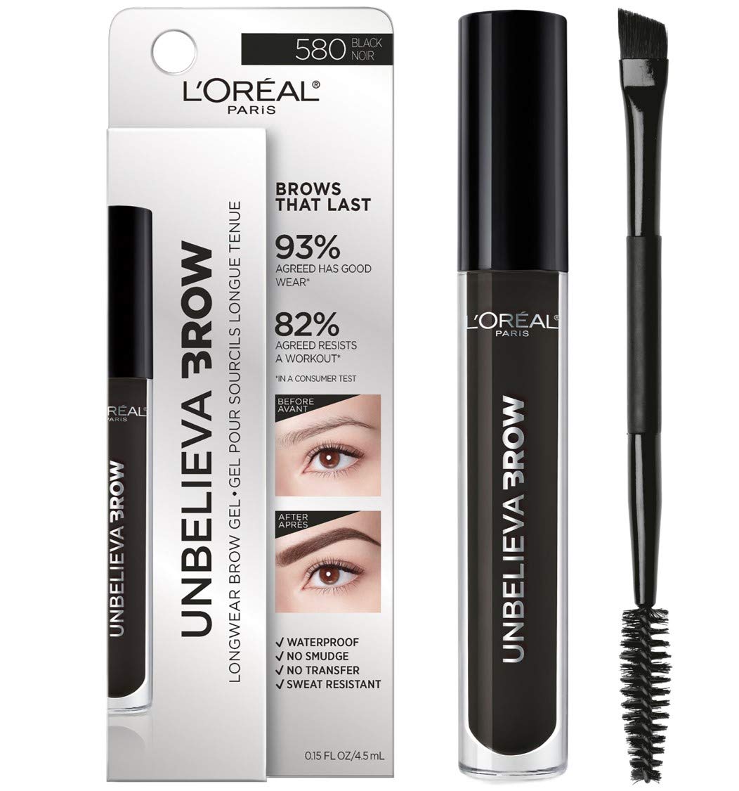 'Oreal Paris Unbelieva-Brow Longwear Waterproof Tinted Brow Gel, Smudge-resistant, Transfer- Proof, Quick Drying, Easy