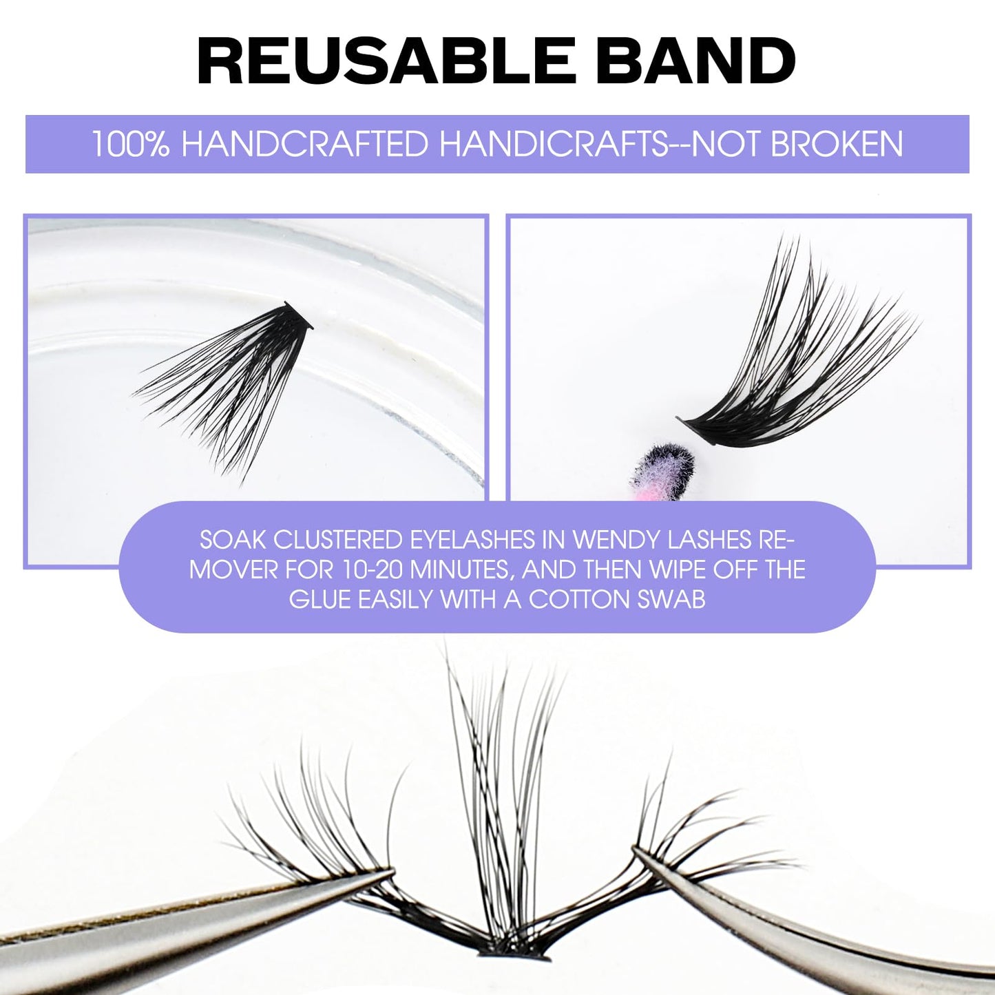 Individual Cluster Lashes 30D/40D Mixed Natural Eyelash Clusters