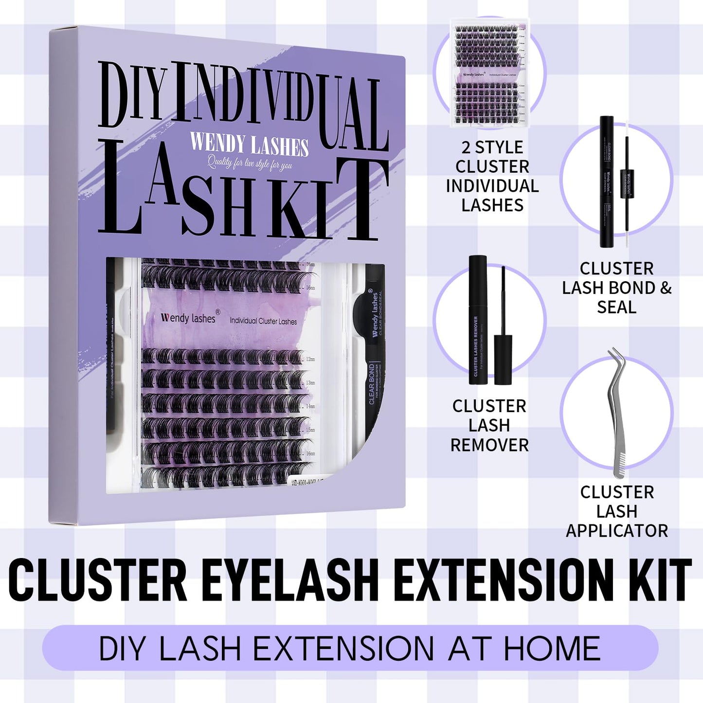 Individual Cluster Lashes 30D/40D Mixed Natural Eyelash Clusters