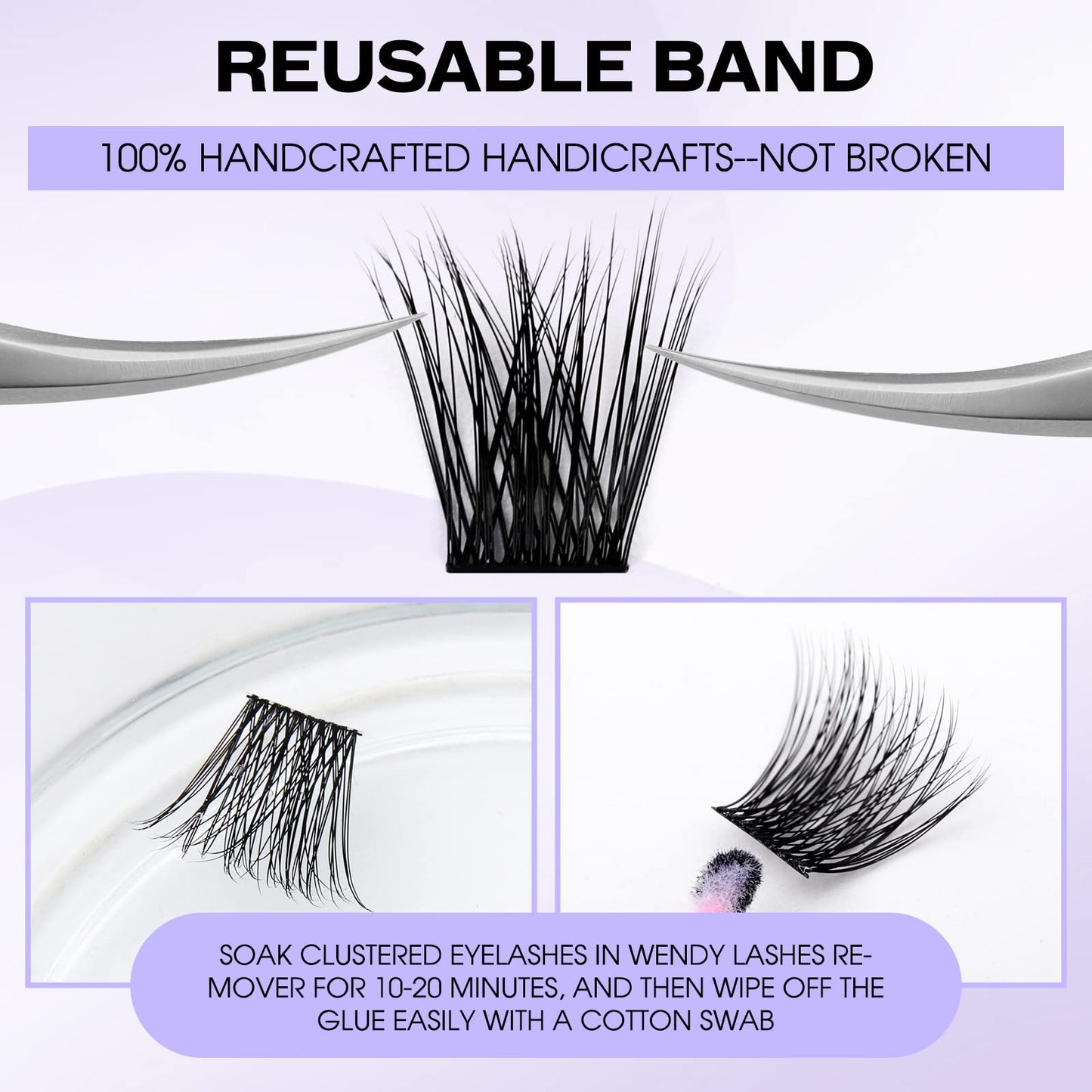 Individual Cluster Lashes 30D/40D Mixed Natural Eyelash Clusters