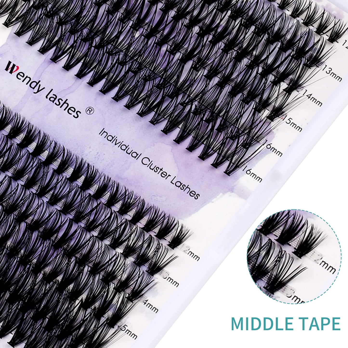 Individual Cluster Lashes 30D/40D Mixed Natural Eyelash Clusters