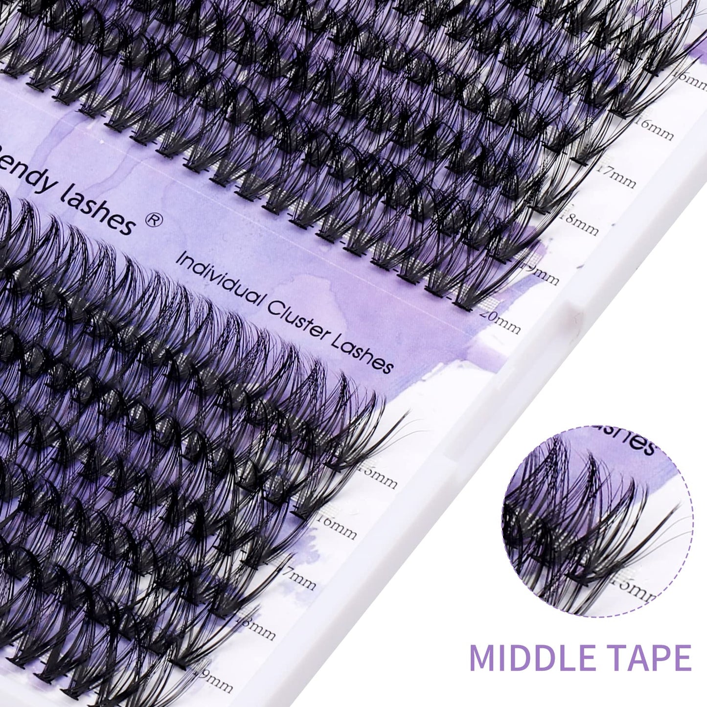 Individual Cluster Lashes 30D/40D Mixed Natural Eyelash Clusters