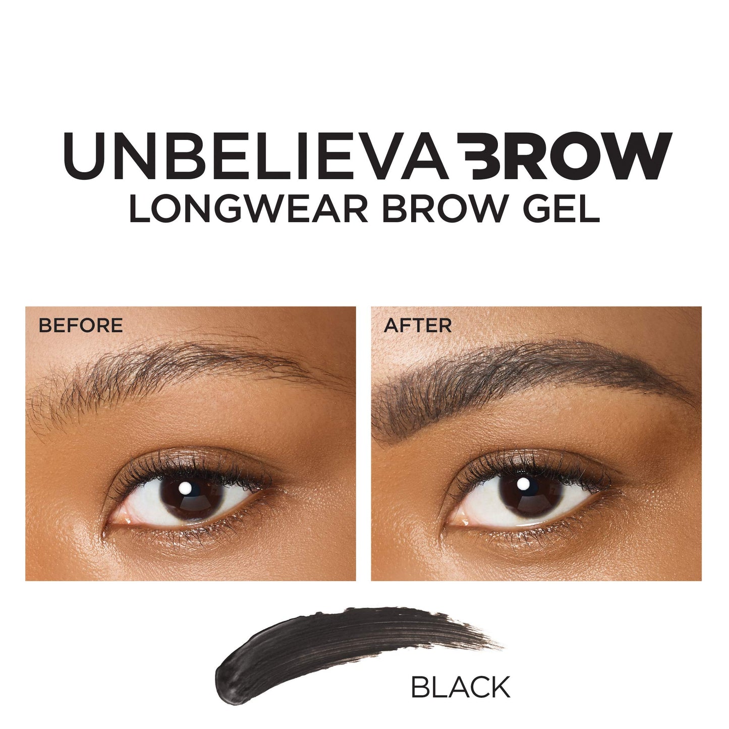 'Oreal Paris Unbelieva-Brow Longwear Waterproof Tinted Brow Gel, Smudge-resistant, Transfer- Proof, Quick Drying, Easy