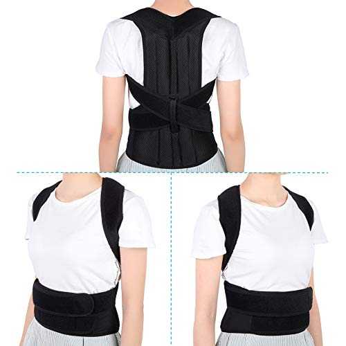 Adjustable Back Shoulder Lumbar Waist Support Belt, Improve Posture, Prevent Slouching, Relieve Back Pain (