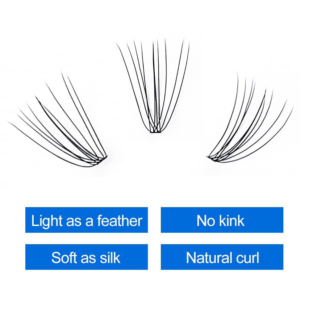 Individual Cluster Lashes 30D/40D Mixed Natural Eyelash Clusters