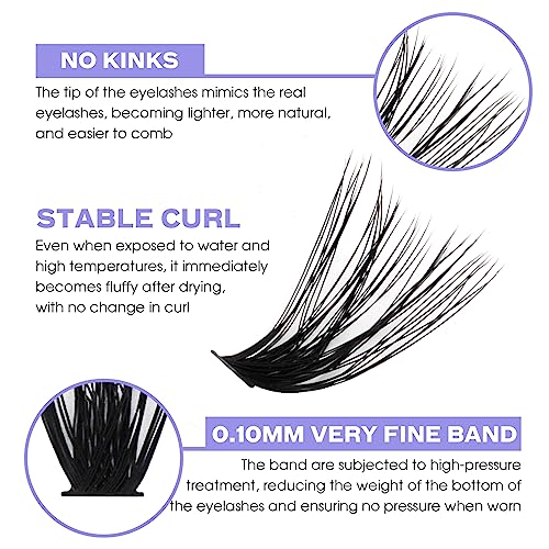 Individual Cluster Lashes 30D/40D Mixed Natural Eyelash Clusters