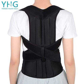 Adjustable Back Shoulder Lumbar Waist Support Belt, Improve Posture, Prevent Slouching, Relieve Back Pain (