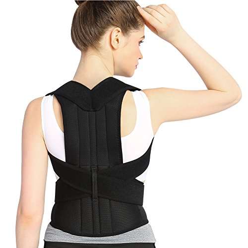 Adjustable Back Shoulder Lumbar Waist Support Belt, Improve Posture, Prevent Slouching, Relieve Back Pain (