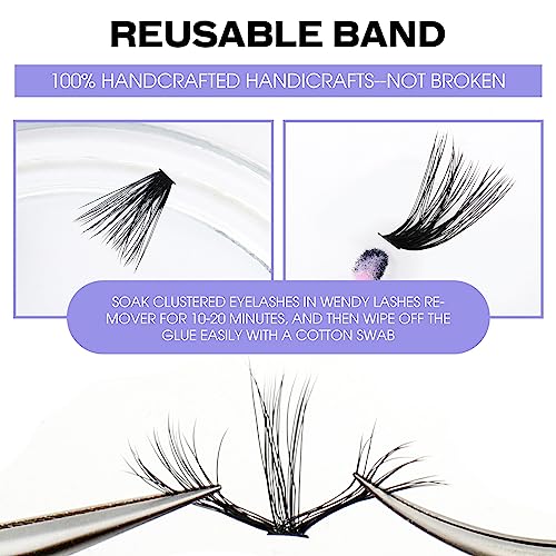 Individual Cluster Lashes 30D/40D Mixed Natural Eyelash Clusters