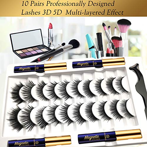 DUOERLA Magnetic Eyelashes Magnetic Lashes Natural