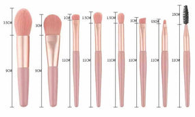 8pcs Mini Makeup Brushes Set, Makeup Brush Kit