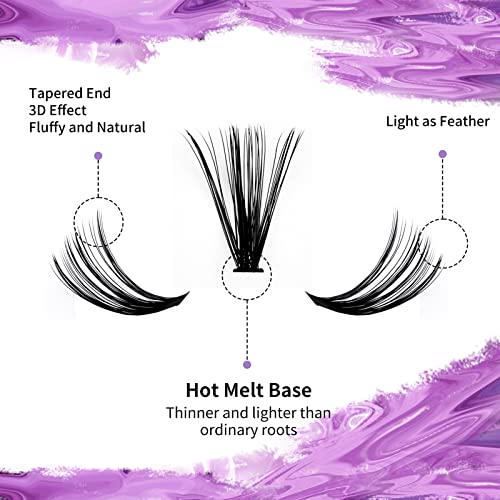 Individual Cluster Lashes 30D/40D Mixed Natural Eyelash Clusters