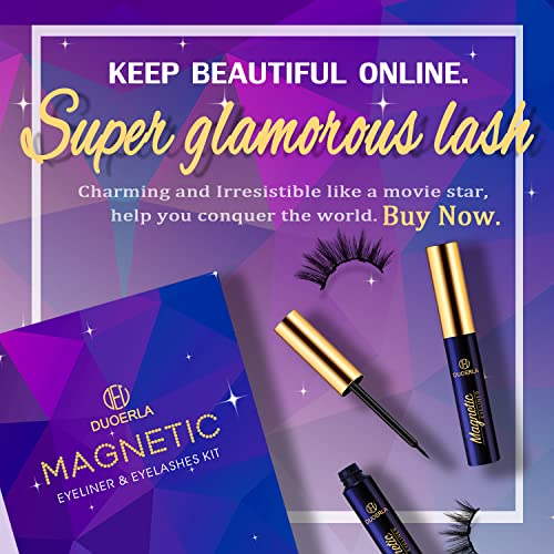 DUOERLA Magnetic Eyelashes Magnetic Lashes Natural