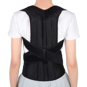 Adjustable Back Shoulder Lumbar Waist Support Belt, Improve Posture, Prevent Slouching, Relieve Back Pain (