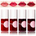 4 Colors Lip Tint Stain Set,Korean Lip Gloss Lip Tint Stain Mini Liquid Lipstick Multi-