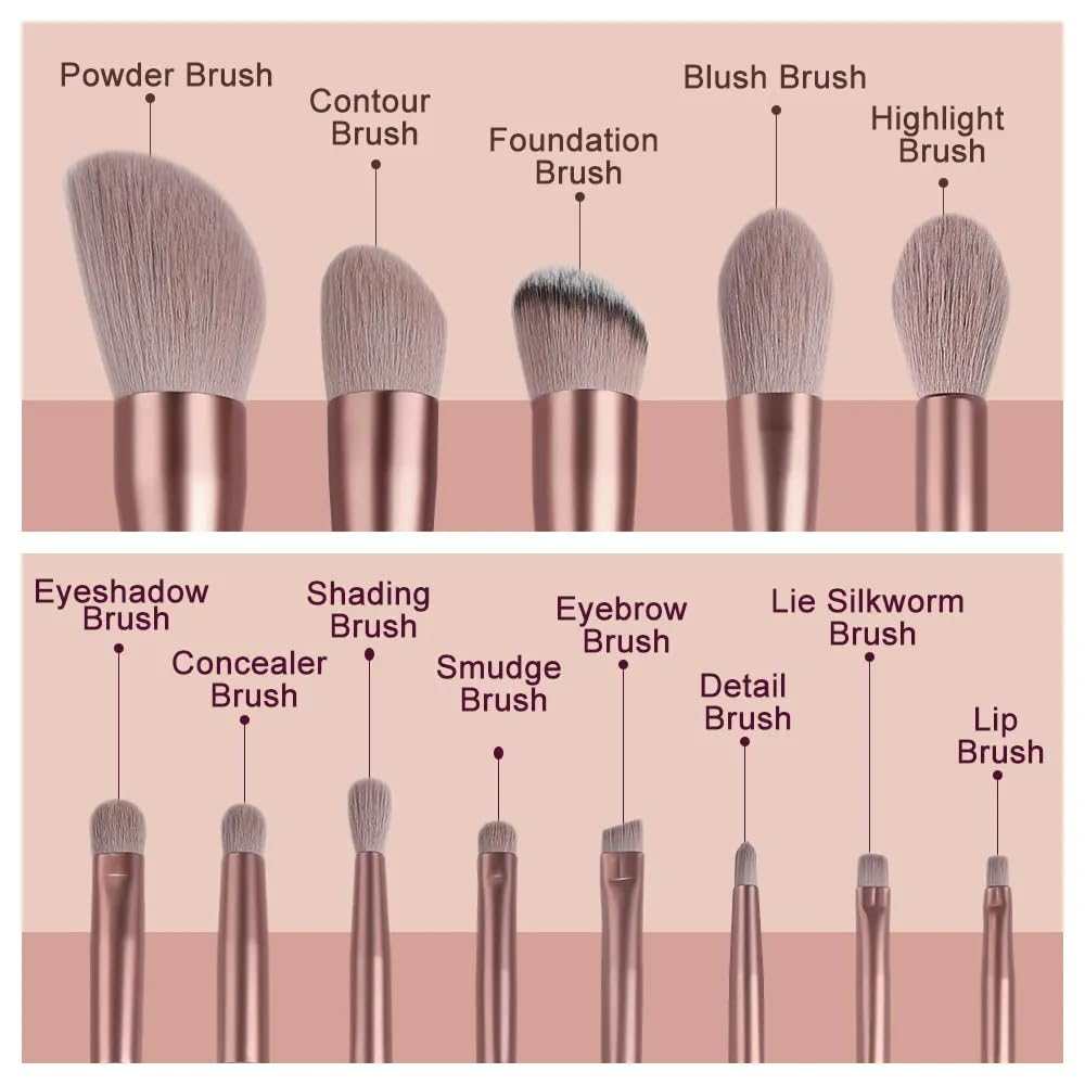 13PCS Makeup Brushes Set Super soft detail brush Blush Brush Foundation Concealer Contour Eyeshadow Brush Women Beauty Tools