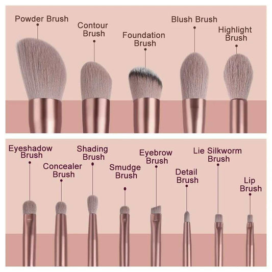 13PCS Makeup Brushes Set Super soft detail brush Blush Brush Foundation Concealer Contour Eyeshadow Brush Women Beauty Tools