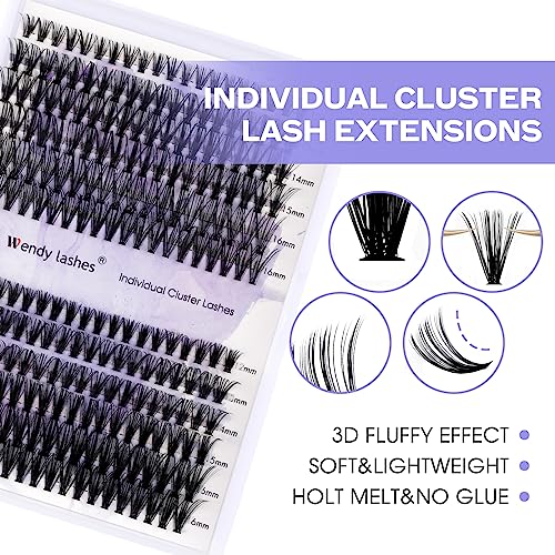 Individual Cluster Lashes 30D/40D Mixed Natural Eyelash Clusters