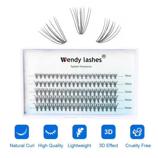 Individual Cluster Lashes 30D/40D Mixed Natural Eyelash Clusters