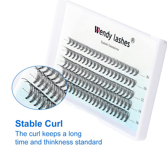 Individual Cluster Lashes 30D/40D Mixed Natural Eyelash Clusters