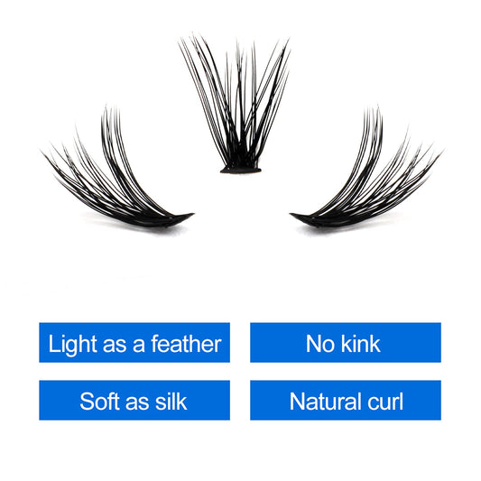 Individual Cluster Lashes 30D/40D Mixed Natural Eyelash Clusters