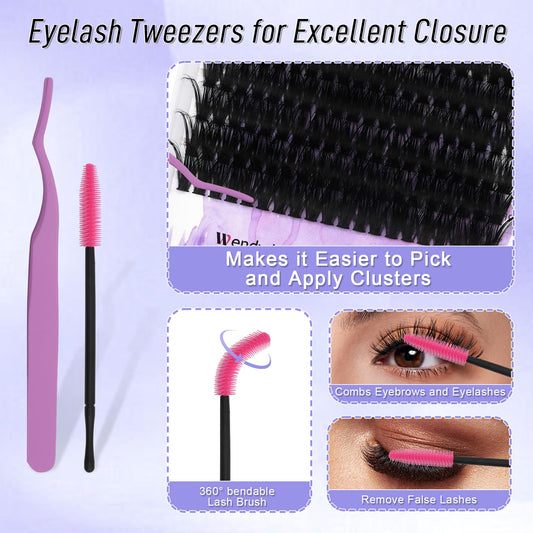 Individual Cluster Lashes 30D/40D Mixed Natural Eyelash Clusters