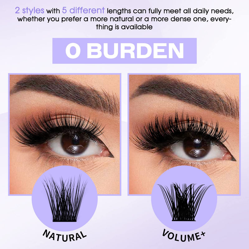 Natural Eyelash Clusters