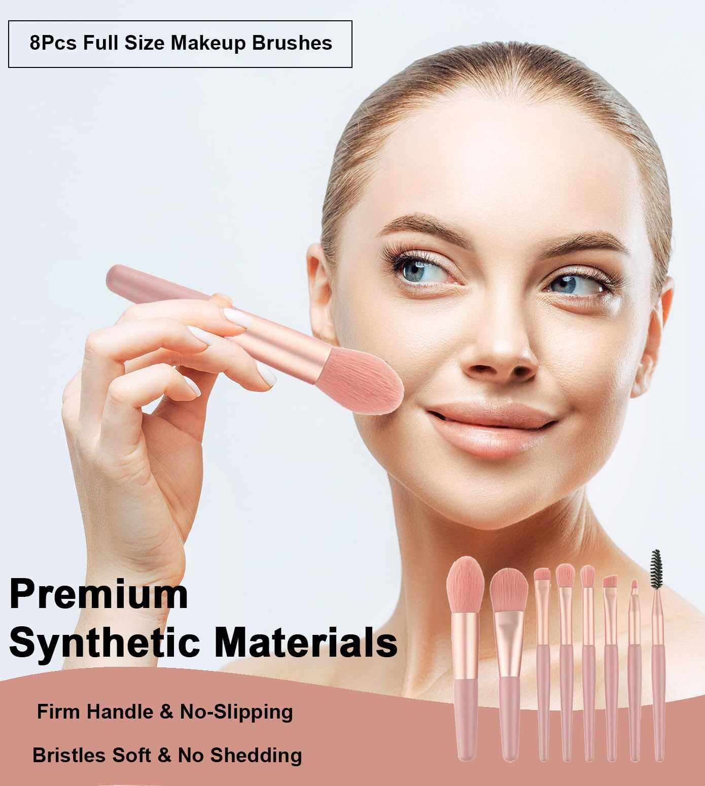 8pcs Mini Makeup Brushes Set, Makeup Brush Kit