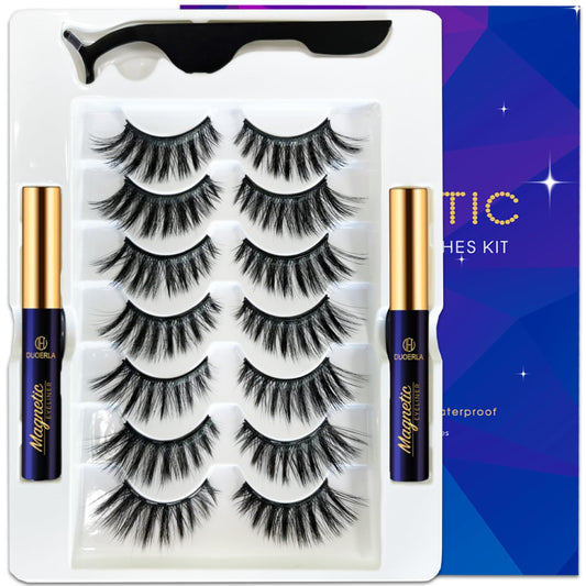 DUOERLA Magnetic Eyelashes Magnetic Lashes Natural