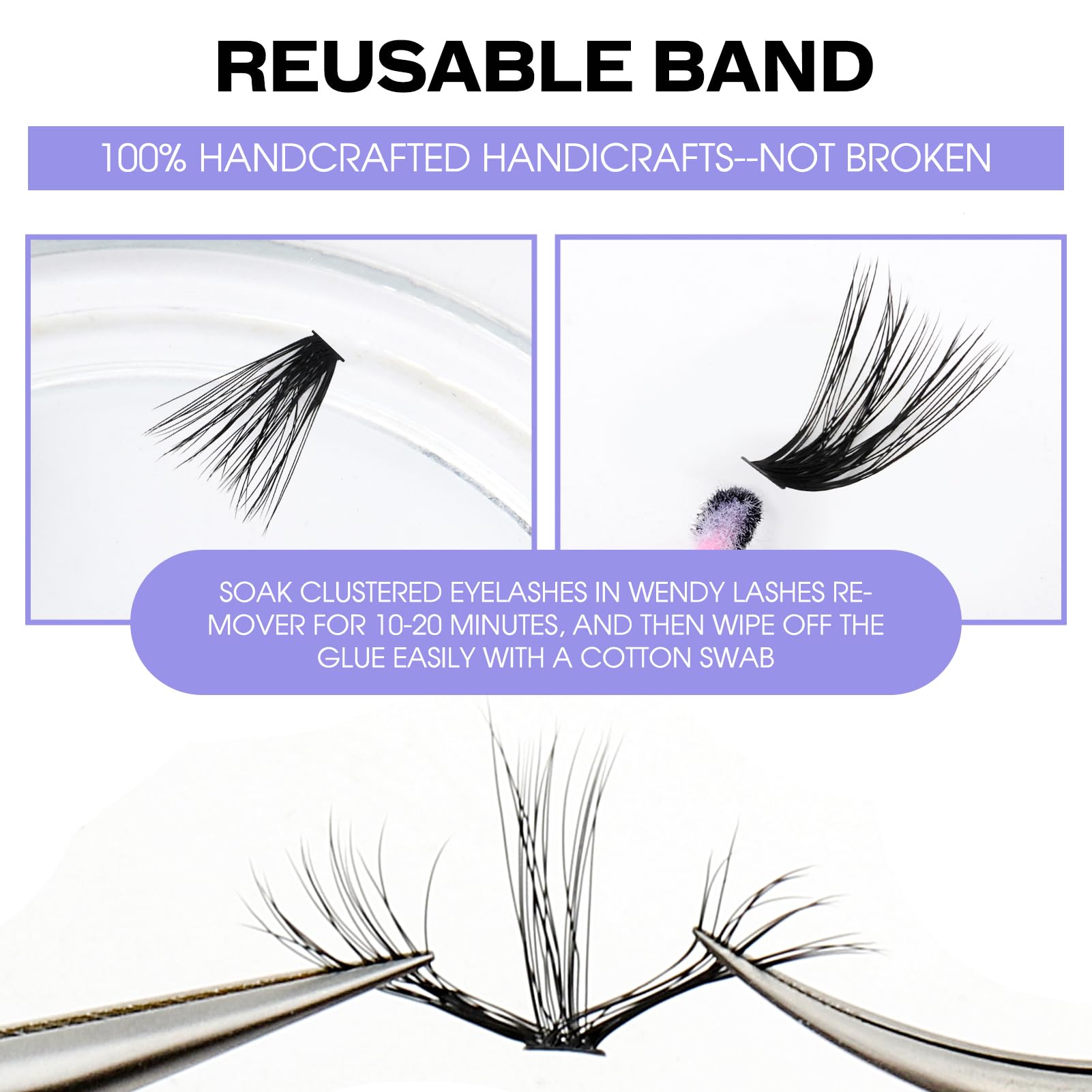 Individual Cluster Lashes 30D/40D Mixed Natural Eyelash Clusters