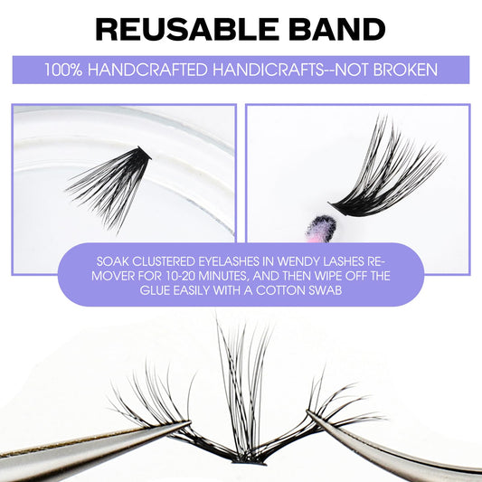 Individual Cluster Lashes 30D/40D Mixed Natural Eyelash Clusters