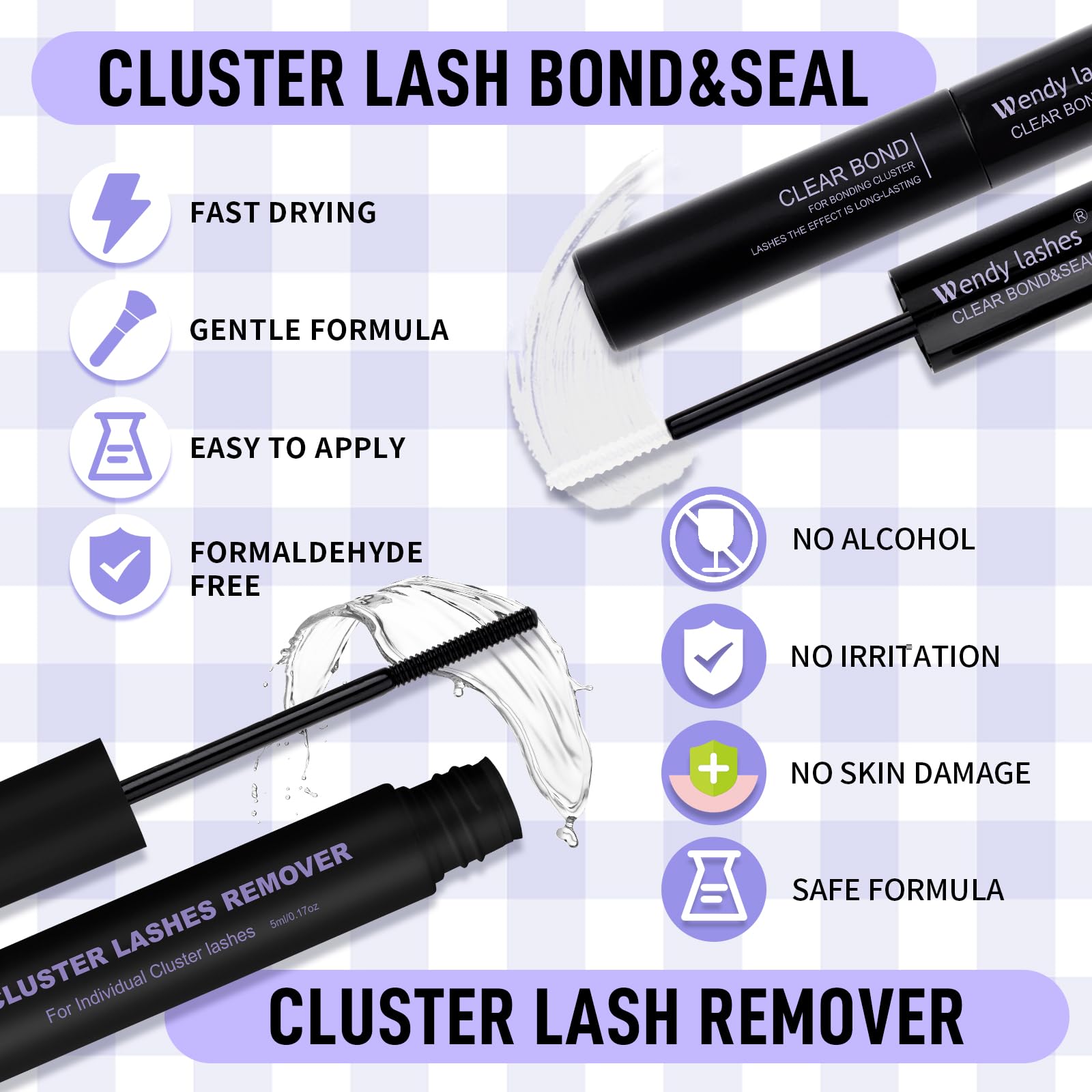 Individual Cluster Lashes 30D/40D Mixed Natural Eyelash Clusters
