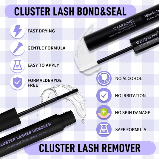 Individual Cluster Lashes 30D/40D Mixed Natural Eyelash Clusters