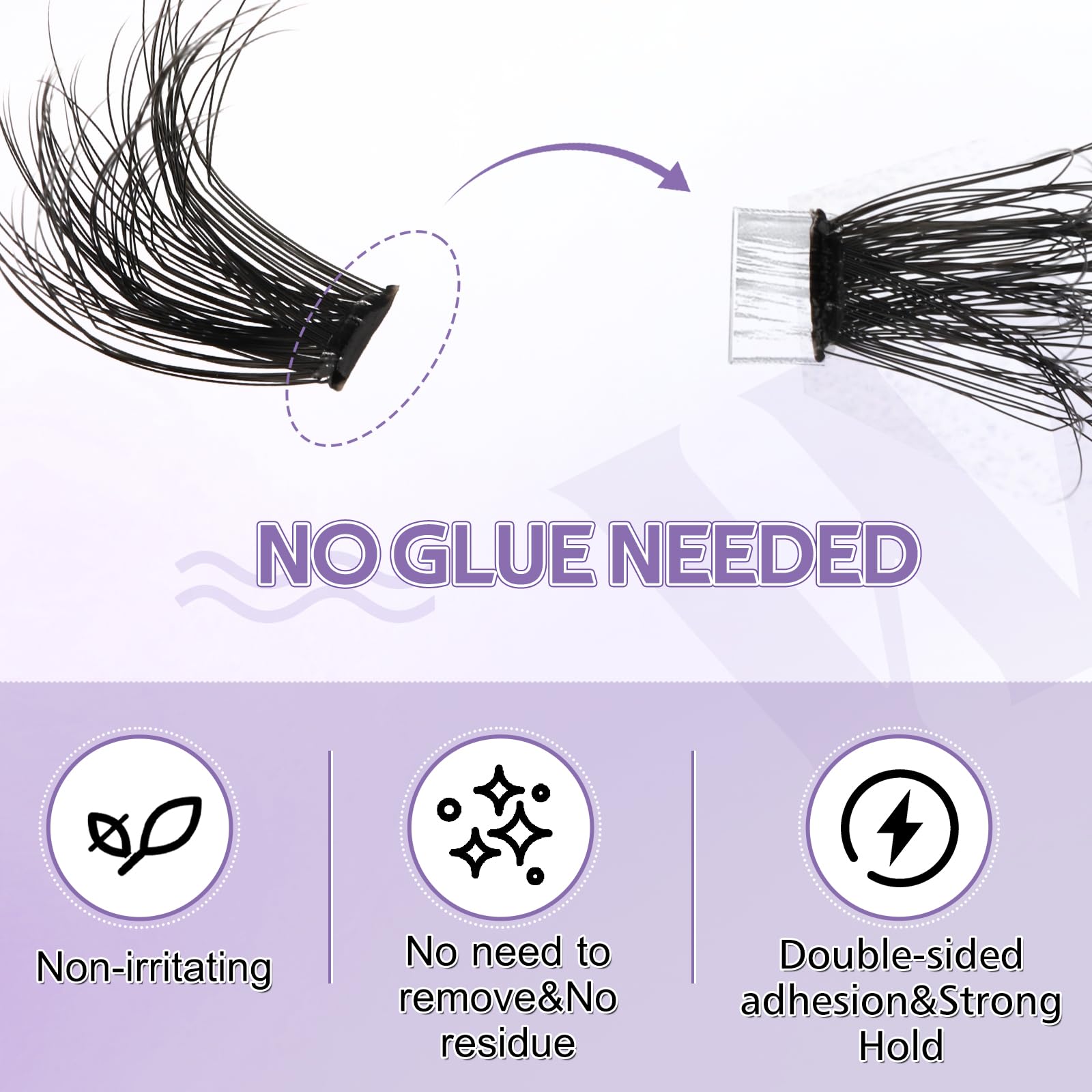 Individual Cluster Lashes 30D/40D Mixed Natural Eyelash Clusters