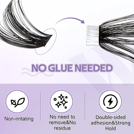 Individual Cluster Lashes 30D/40D Mixed Natural Eyelash Clusters
