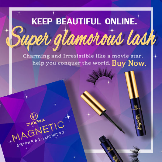 DUOERLA Magnetic Eyelashes Magnetic Lashes Natural
