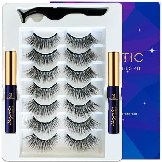 DUOERLA Magnetic Eyelashes Magnetic Lashes Natural