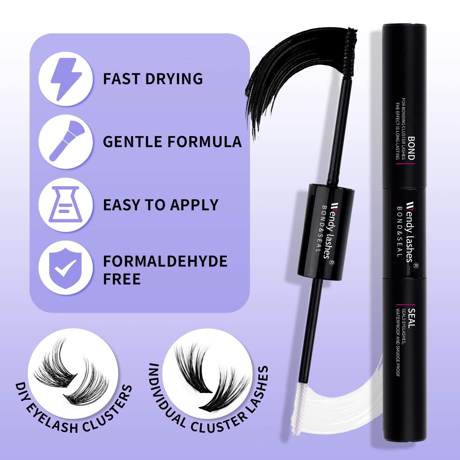 Individual Cluster Lashes 30D/40D Mixed Natural Eyelash Clusters