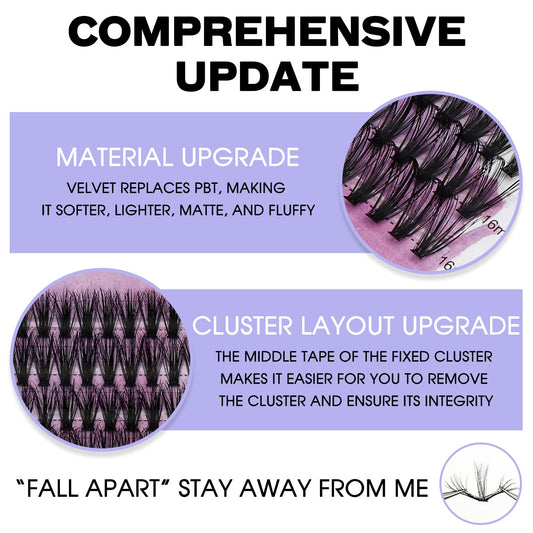 Individual Cluster Lashes 30D/40D Mixed Natural Eyelash Clusters