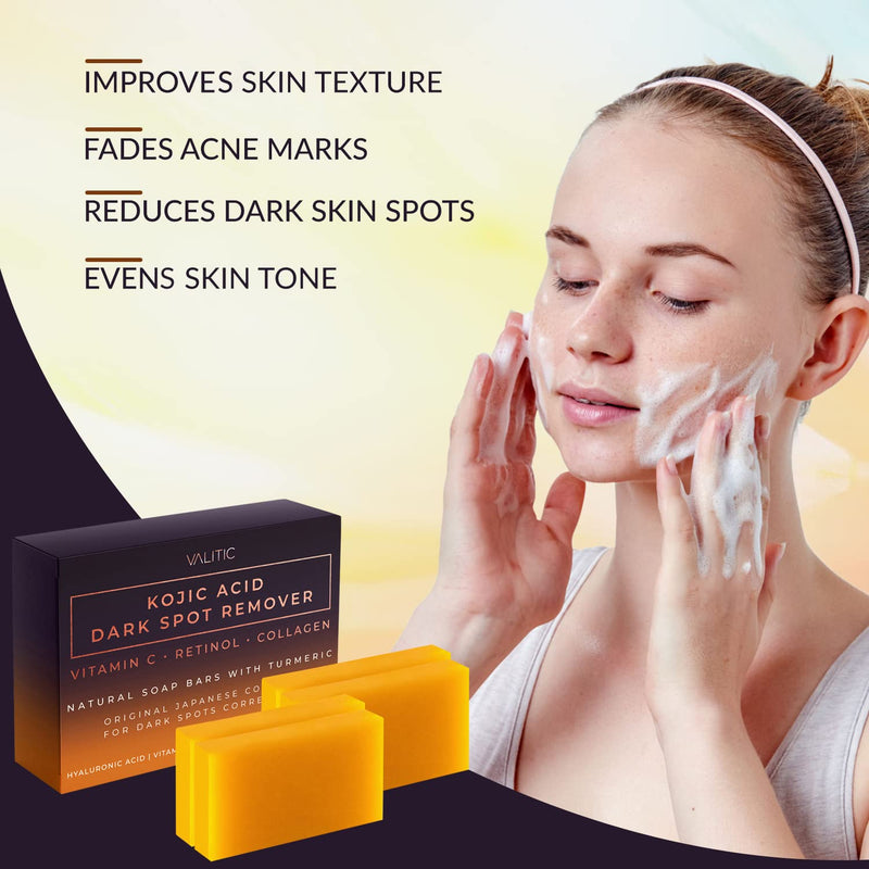 Kojic Acid Dark Spot Remover Soap Bars