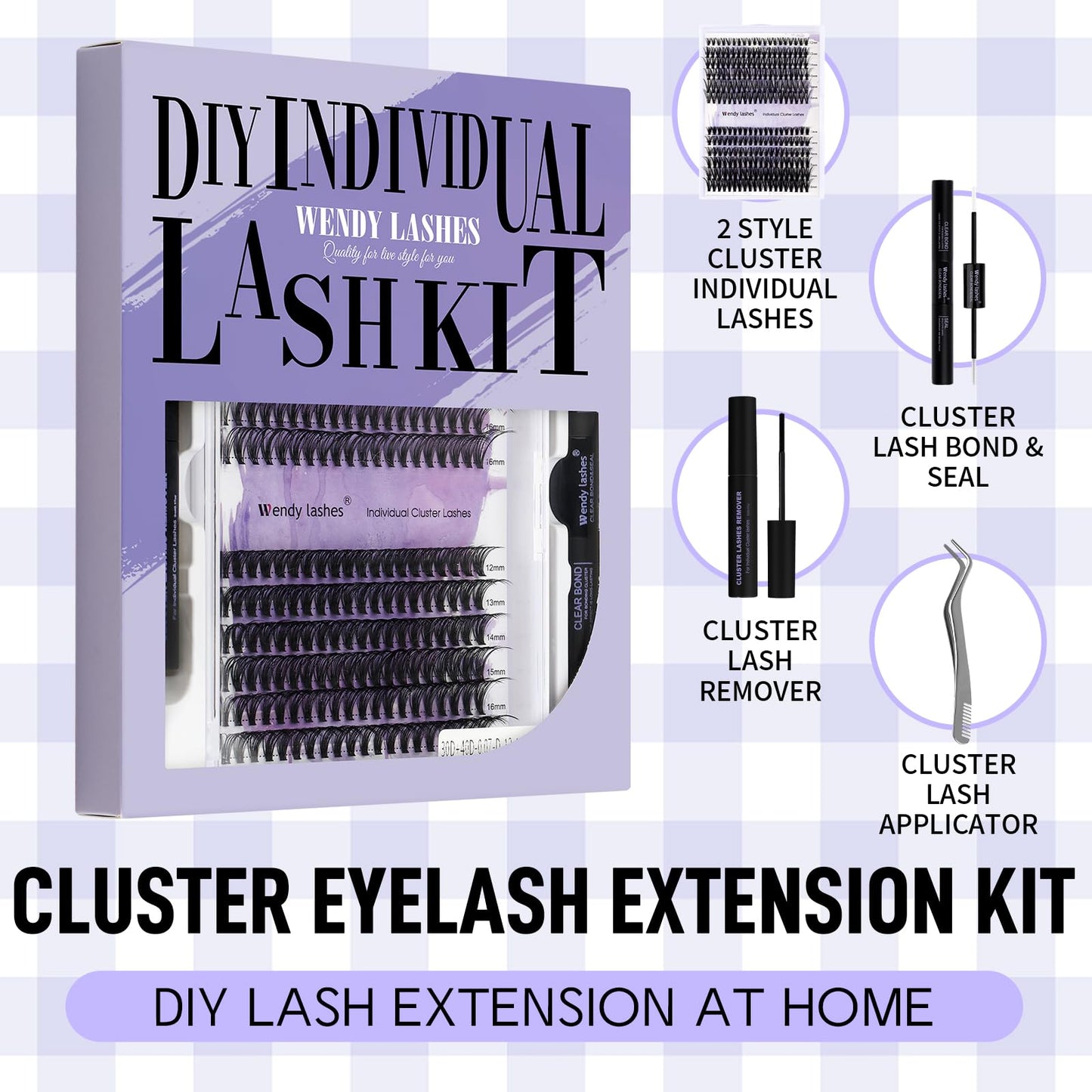 Individual Cluster Lashes 30D/40D Mixed Natural Eyelash Clusters