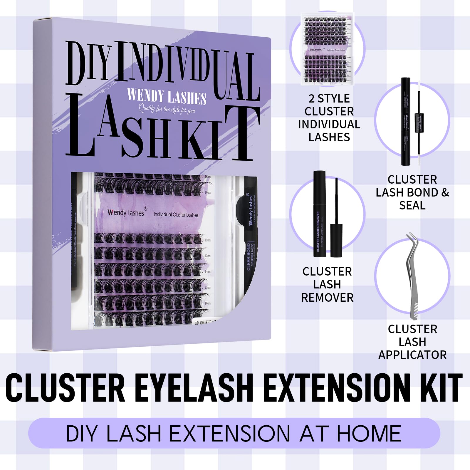 Individual Cluster Lashes 30D/40D Mixed Natural Eyelash Clusters