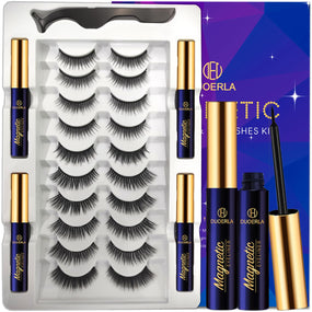 DUOERLA Magnetic Eyelashes Magnetic Lashes Natural