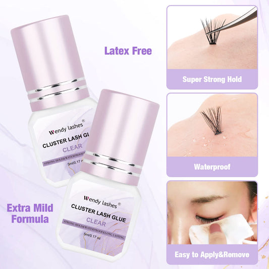 Individual Cluster Lashes 30D/40D Mixed Natural Eyelash Clusters