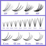 Natural Eyelash Clusters