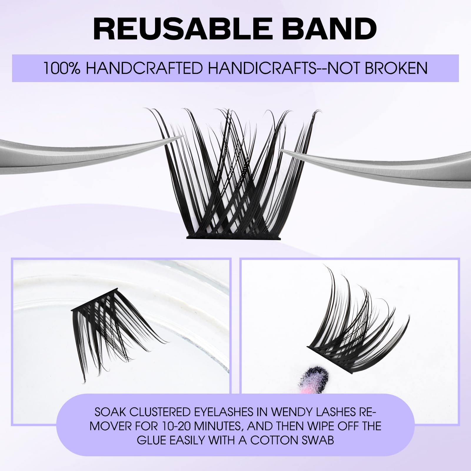 Individual Cluster Lashes 30D/40D Mixed Natural Eyelash Clusters