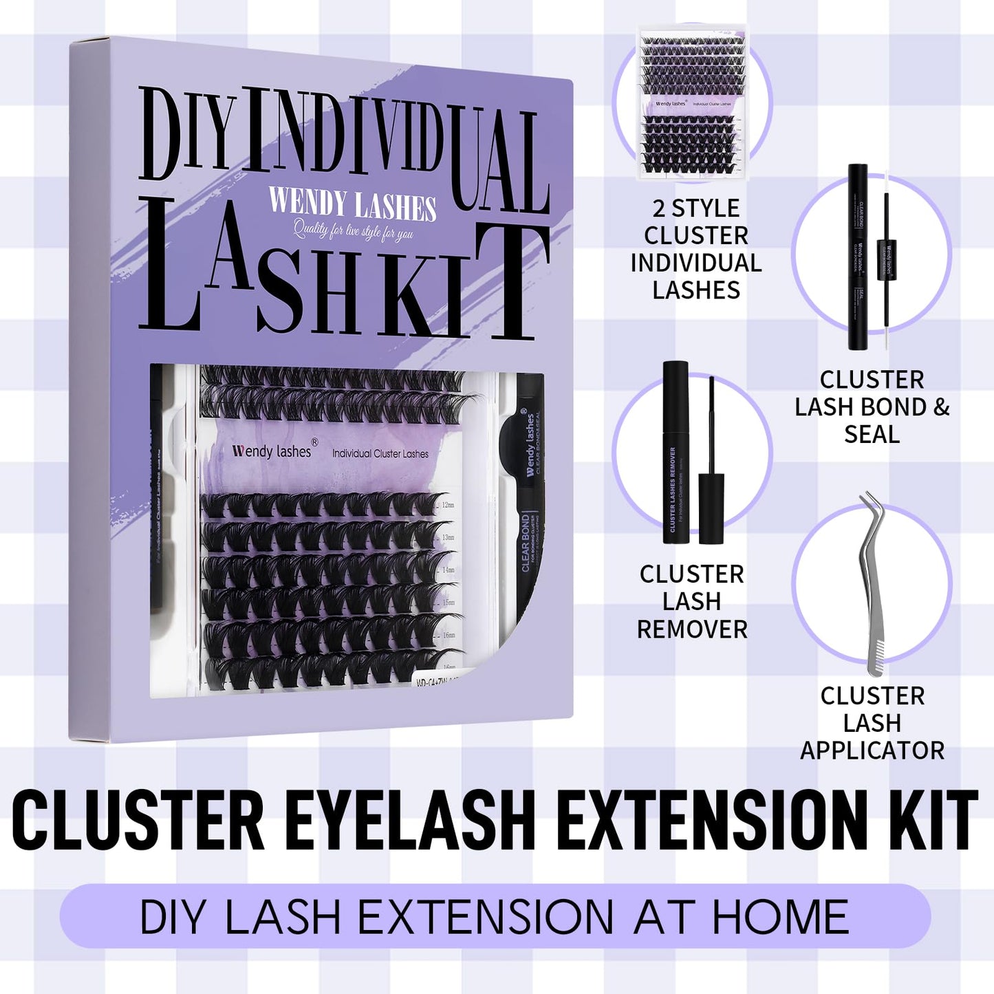 Individual Cluster Lashes 30D/40D Mixed Natural Eyelash Clusters