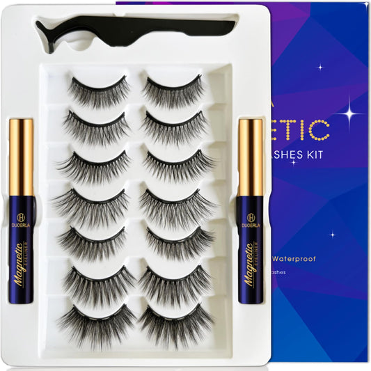 DUOERLA Magnetic Eyelashes Magnetic Lashes Natural