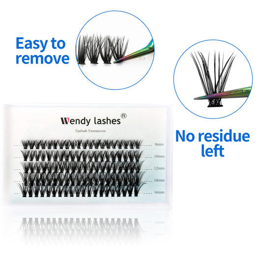 Individual Cluster Lashes 30D/40D Mixed Natural Eyelash Clusters